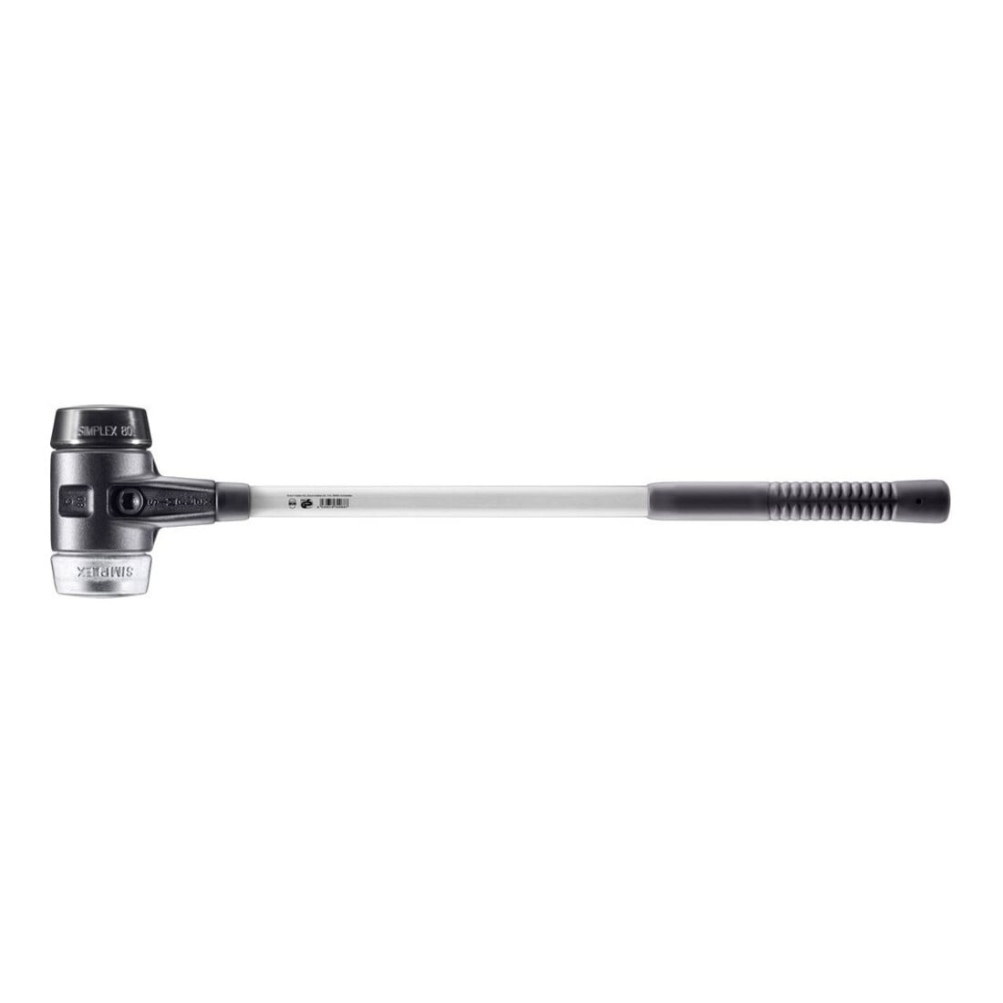 Halder Vorschlaghammer .Simplex Fiber. 80 mm Caoutchouc/Mou