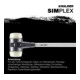 Halder Vorschlaghammer .Simplex Fiber. 80mm Nylon-1