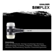 Halder Vorschlaghammer .Simplex Fiber. 80mm Superpl./Nylon-5
