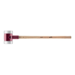 Halder Vorschlaghammer SIMPLEX Kopf-D.140mm mittelhart Superplastik weiß Hickory