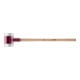Halder Vorschlaghammer SIMPLEX Kopf-D.140mm mittelhart Superplastik weiß Hickory-1