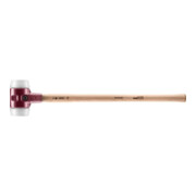 Halder Vorschlaghammer SIMPLEX Kopf-D.80mm mittelhart Superplastik weiß Hickory