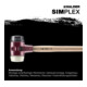 Halder Vorschlaghammer Simplex 80mm Gummi/Nylon-4