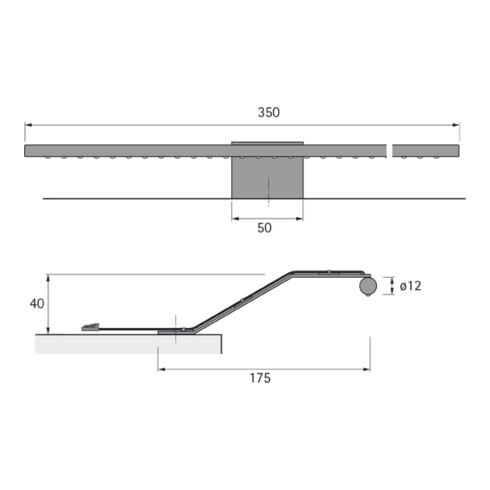 halemeier LED Line Plus Aluminium Optik 1er Set