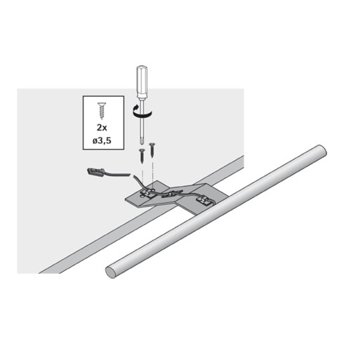 halemeier LED Line Plus Aluminium Optik 1er Set