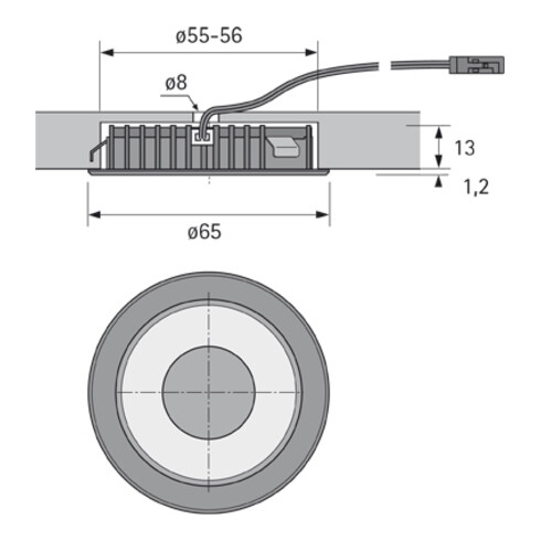 halemeier LED MiniFlat Aluminium Optik nw