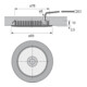 halemeier LED SuperSpot Edelstahl Optik nw-5