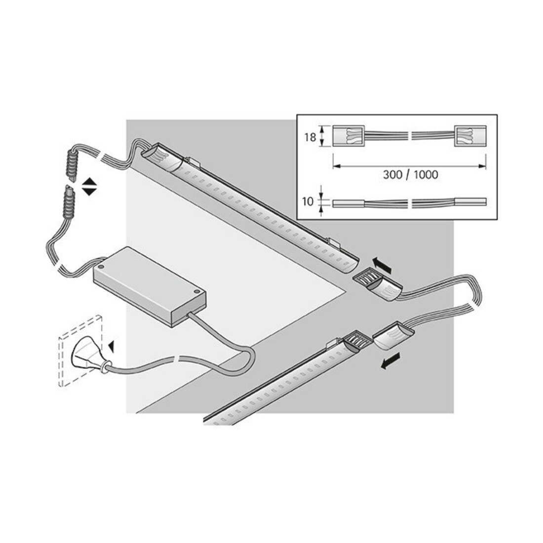 halemeier LED SuperStripe ww 200mm 24VDC, 2.9W