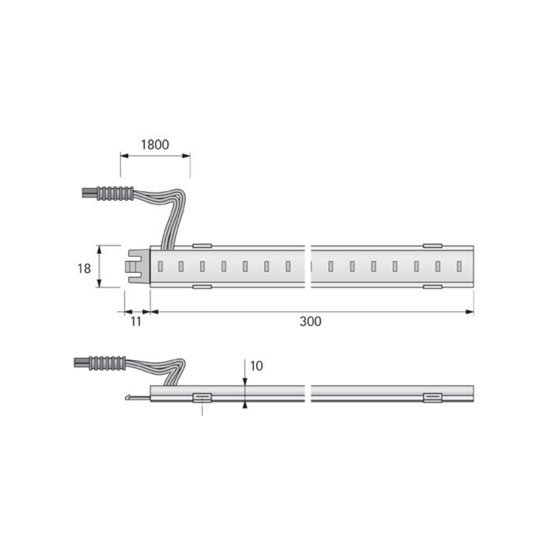 halemeier LED SuperStripe ww 200mm 24VDC, 2.9W