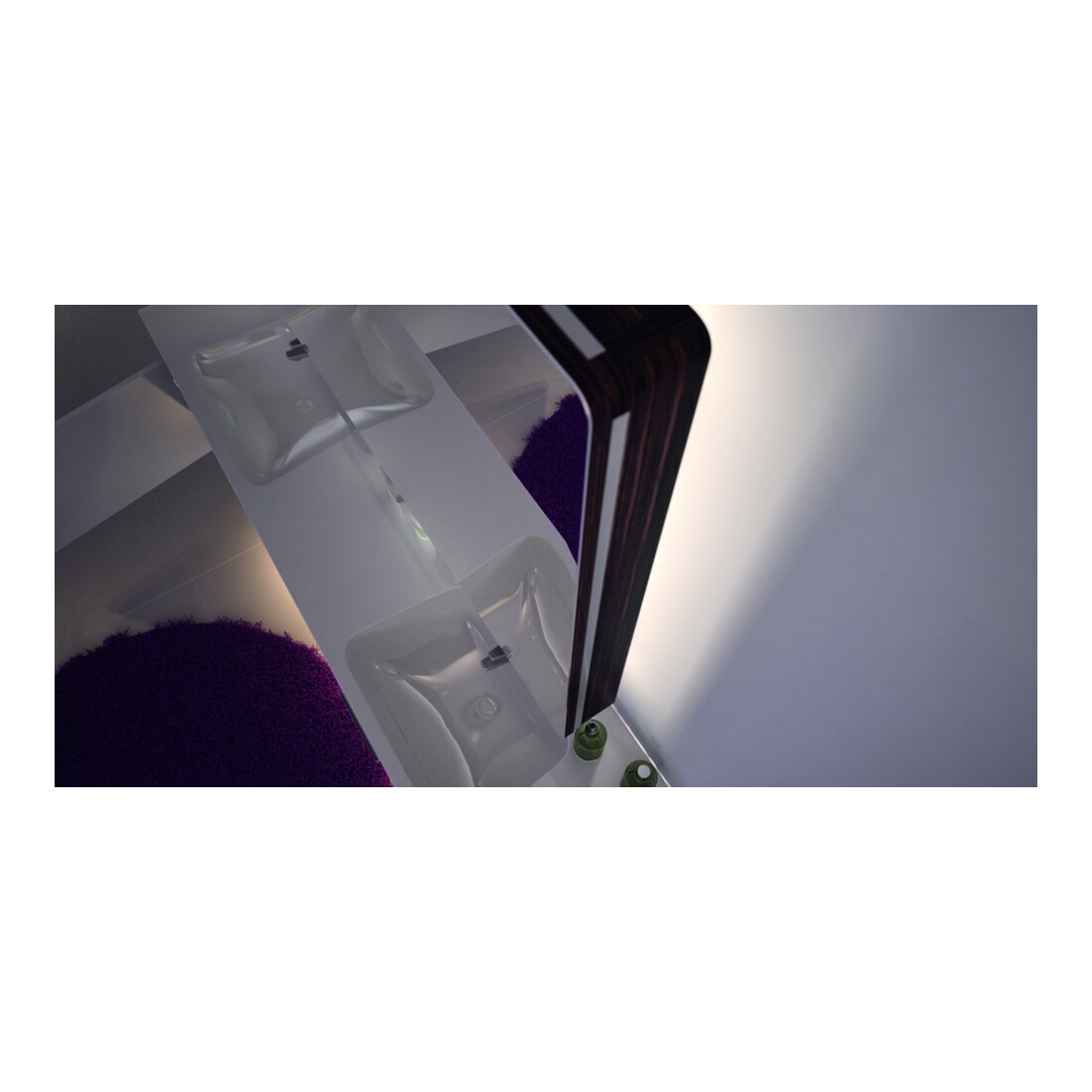halemeier LiteLine Basic LED 18W ww, L 1532mm, m. Zubehör