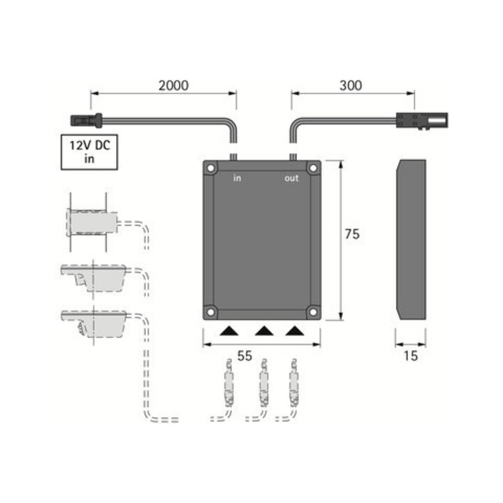 halemeier MultiSwitch Infrarotsens. IR Sensor 1.8m LTG