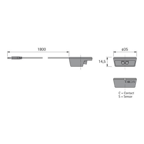 halemeier MultiSwitch Infrarotsens. IR Sensor 1.8m LTG