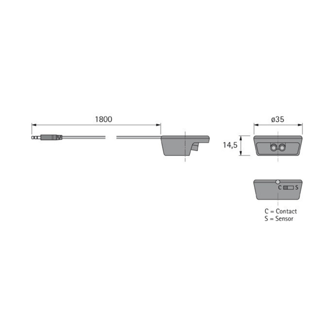 halemeier MultiSwitch Infrarotsens. IR Sensor 1.8m LTG