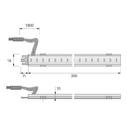 halemeier SuperStripe Plus nw 200mm 24VDC 4.8W
