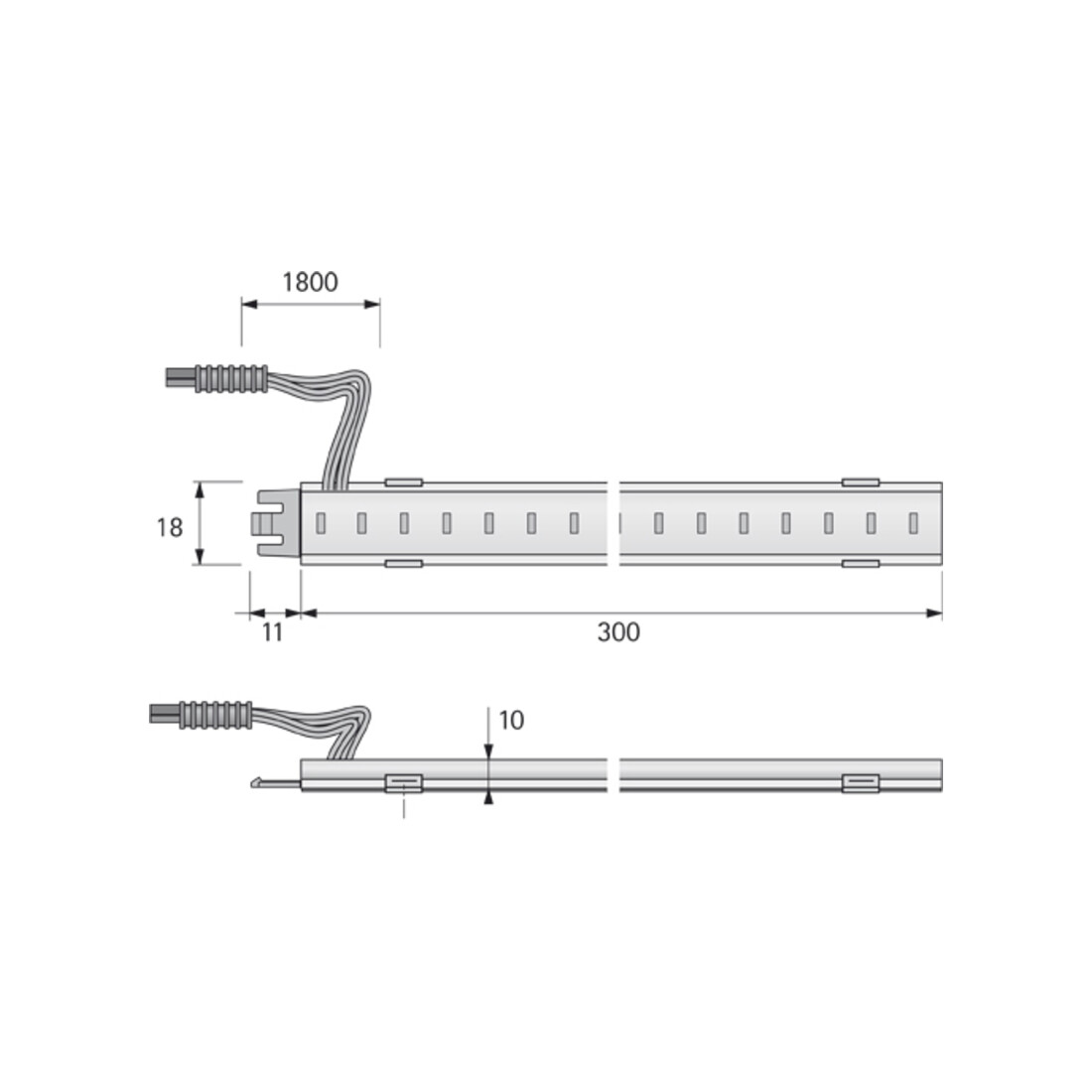 halemeier SuperStripe Plus nw 200mm 24VDC 4.8W