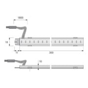 halemeier SuperStripe Plus nw 300mm 24VDC 6.2W-2