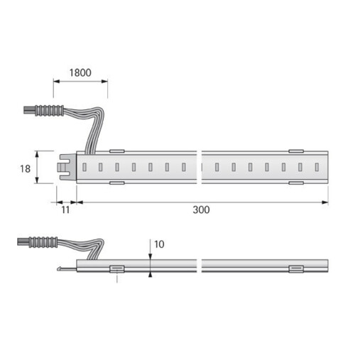 halemeier SuperStripe Plus ww 300mm 24VDC 6.2W