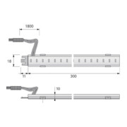 halemeier SuperStripe Plus ww 300mm 24VDC 6.2W-2