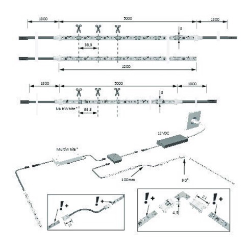 halemeier Versa Inside90 12VDC nw L 5m 7,2W/m 2x1.8m M1