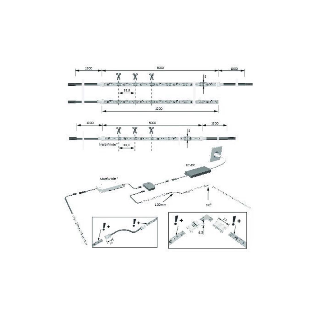 halemeier Versa Inside90 12VDC nw L 5m 7,2W/m 2x1.8m M1
