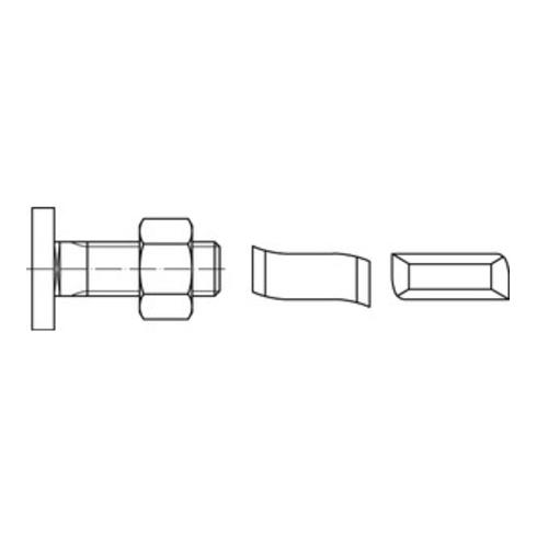 Hammerkopfschraube R 88928 28/15 6-ktmutter M10x150 Mu4.6 galv.verz. 50St HALFEN