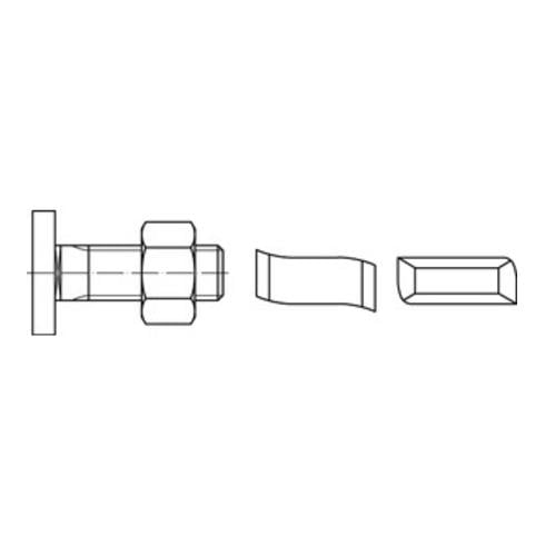 ART 88928 Halfenschrauben Typ 28/15, Stahl, galvanisch verzinkt