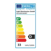 Halogen-Energiesparlampe 33W 460Lm 230V dimmbar warm weiß G9 Fassung 2700K-5