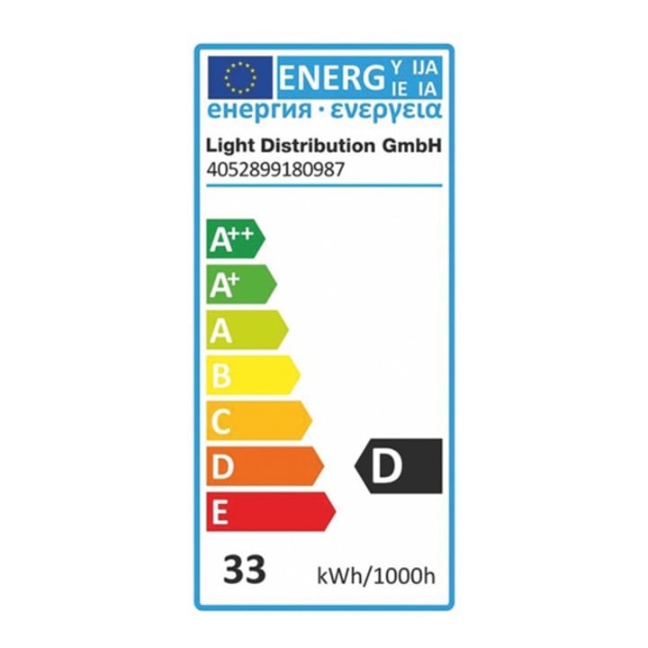 Halogen-Energiesparlampe 33W 460Lm 230V dimmbar warm weiß G9 Fassung 2700K