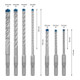 Hammerbohrersatz Expert SDS plus-7X 7-tlg.SDS Plus Ku.-Kass.m.Euroloch BOSCH-2