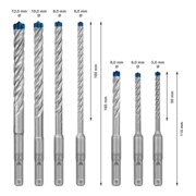 Hammerbohrersatz Expert SDS plus-7X 7-tlg.SDS Plus Ku.-Kass.m.Euroloch BOSCH-4