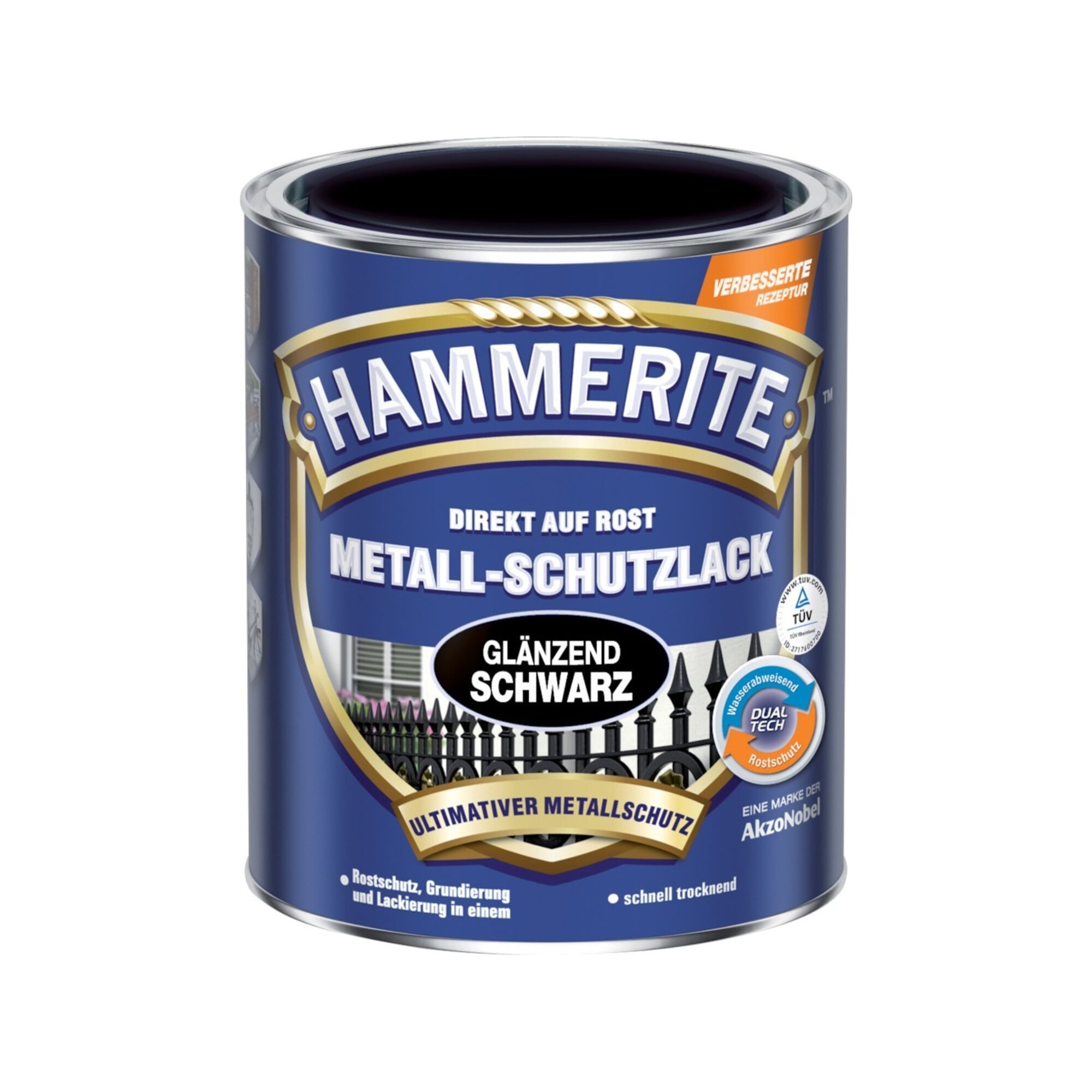 HAMMERITE Metall-Schutzlack HA 750 ml schwarz ; AkzoNobel