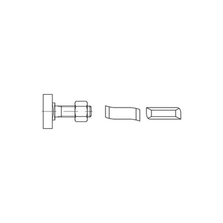 Hammerkopfschraube R 88938 38/17 6-ktmutter M16x 30 MuA 4 10St. HALFEN