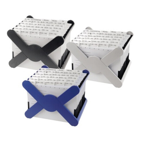 HAN Hängekorb X-CROSS TOP 19071-13 DIN A4 max. 35Mappen sw