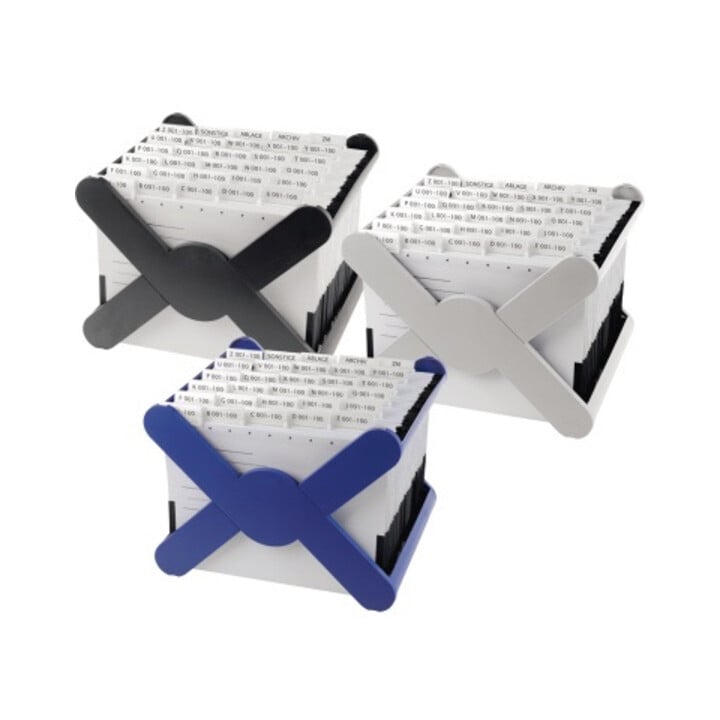 HAN Hängekorb X-CROSS TOP 19071-13 DIN A4 max. 35Mappen sw