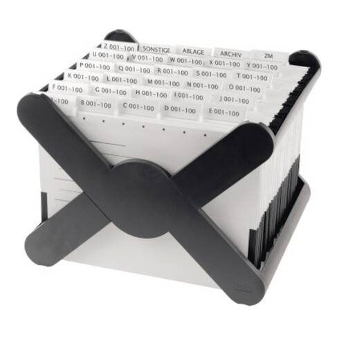 HAN Hängekorb X-CROSS TOP 19071-13 DIN A4 max. 35Mappen sw