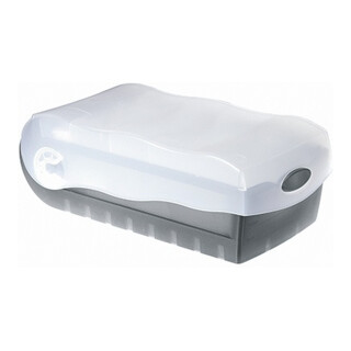 HAN Karteikasten CROCO 998-693 DIN A8 PP grau transluzent
