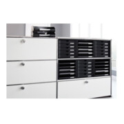 HAN Schubladenbox 1401-13 DIN A4 5Schubfächer PS schwarz/schwarz-4