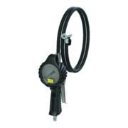Hand-Reifenfüllmesser mit Hebelstecker, drehbar, geeicht, Manom. Ø80mm,