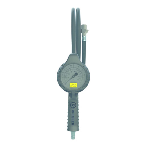 Hand-Reifenfüllmesser mit Quickstecker, drehbar, geeicht, Manom. Ø80mm,