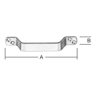 Handgriff 160x20 mm RF Edelstahl