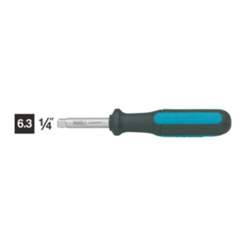 Handgriff m.4-KT.866U 1/4 Zoll 2 K-Griff L.134mm HAZET