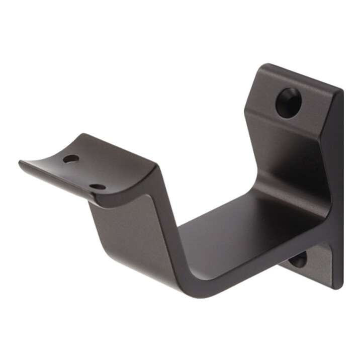 Handlaufträger 3552 Alu.schwarz elox.gewölbte Auflage HERMETA