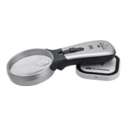 Handleuchtlupe Tech-Line Induktion Vergr.2x/4x LED Linsen-Ø 70/20mm SCHWEIZER-1