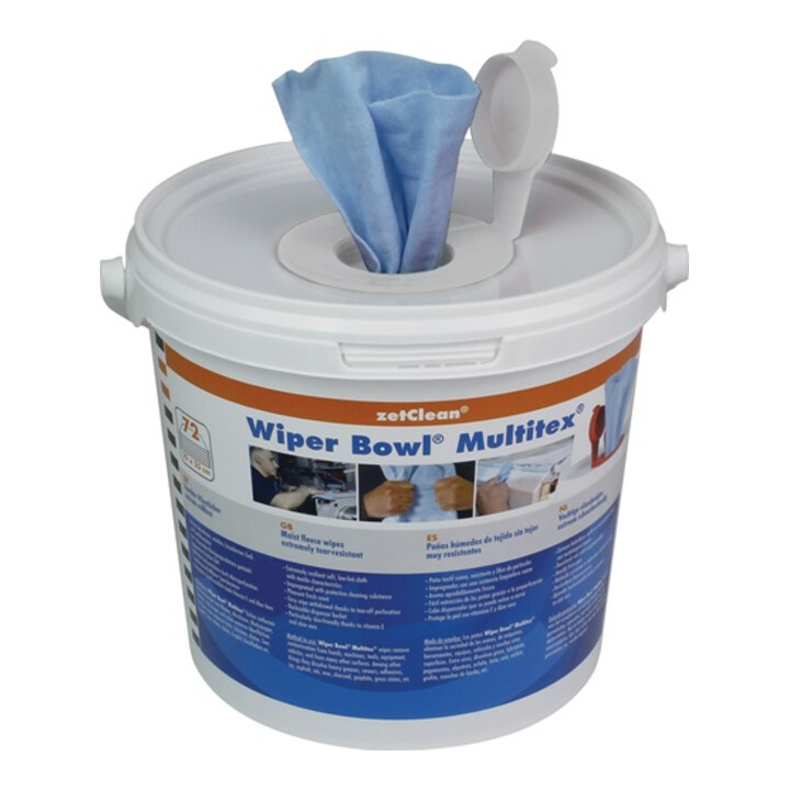 Handreinigungstuch Wiper Bowl® Multitex® hohe Reinigungskraft 72 Tü.Eimer