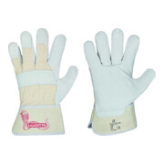 Handschuh CALCUTTA EN388 Gr.10,5 naturfarben Rindled.Doppelnaht gummierte Stulpe