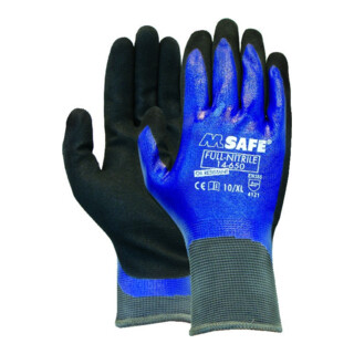 Handschuh M-Safe 14-650,Nitril, Gr. 9, vollbeschichtet, 12 Stück