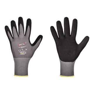 Handschuh OPTIMATE Gr.9 grau/schwarz EN 420/EN 388 PSA II OPTIFLEX