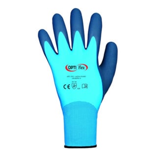 Handschuhe Aqua Guard blau EN 388 PSA II PA m.Latex/Latex OPTIFLEX