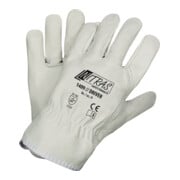 Handschuhe Driver Gr.10 grau Rindvollleder EN 388 PSA II NITRAS