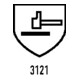 Elysee Handschuhe Mechanical Technician mit Klettverschluss schwarz/rot